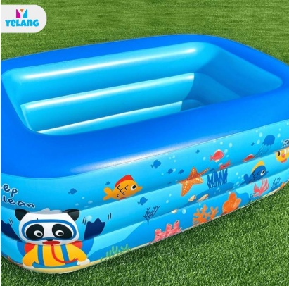 Kolam Renang Anak-anak Kolam Renang Motif Panda Lucu Bahan Kuat Portable Swimming Pool | Yelang Indonesia - 120cm, Kolam
