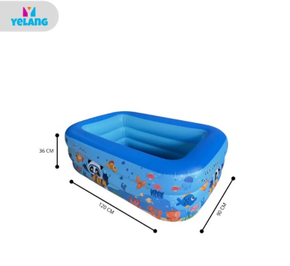 Kolam Renang Anak-anak Kolam Renang Motif Panda Lucu Bahan Kuat Portable Swimming Pool | Yelang Indonesia - 120cm, Kolam
